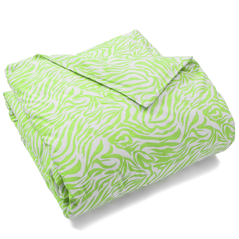Housse de couette Bani, Lime, Housse de couette pour lit simple