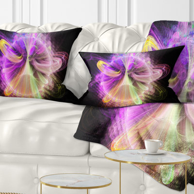 Coussin lombaire à cercle floral avec courbes étonnantes