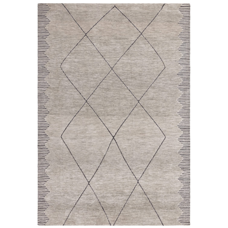Clemones Diamond Grey Area Rug