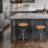 Swivel Counter Stool with Metal Frame-988352405-951660729