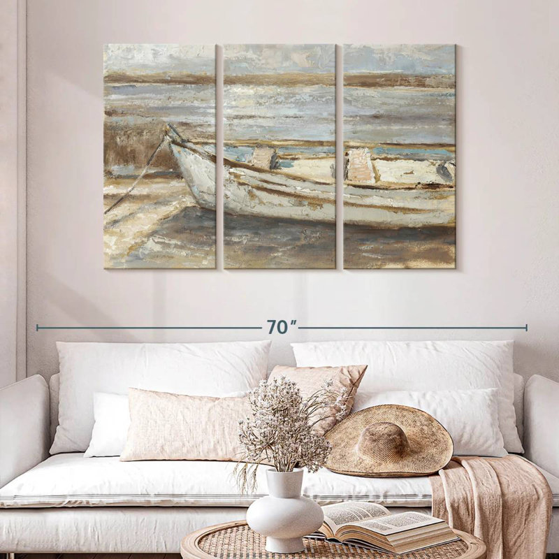 Mehar vieilli barque I, H 32 po x l 50 po