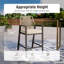 Tabouret de bar de patio avec coussin-1882272639