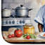 Tapis de séchage Staffordshire Bull Terrier The Chef