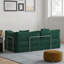Canapé modulaire de 78,8 pouces, canapé convertible Pudding Block, canapé-lit sur pied avec accoudoirs et canapé-lit confortable, canapé à compression pour le salon et la chambre à coucher - (Vert)