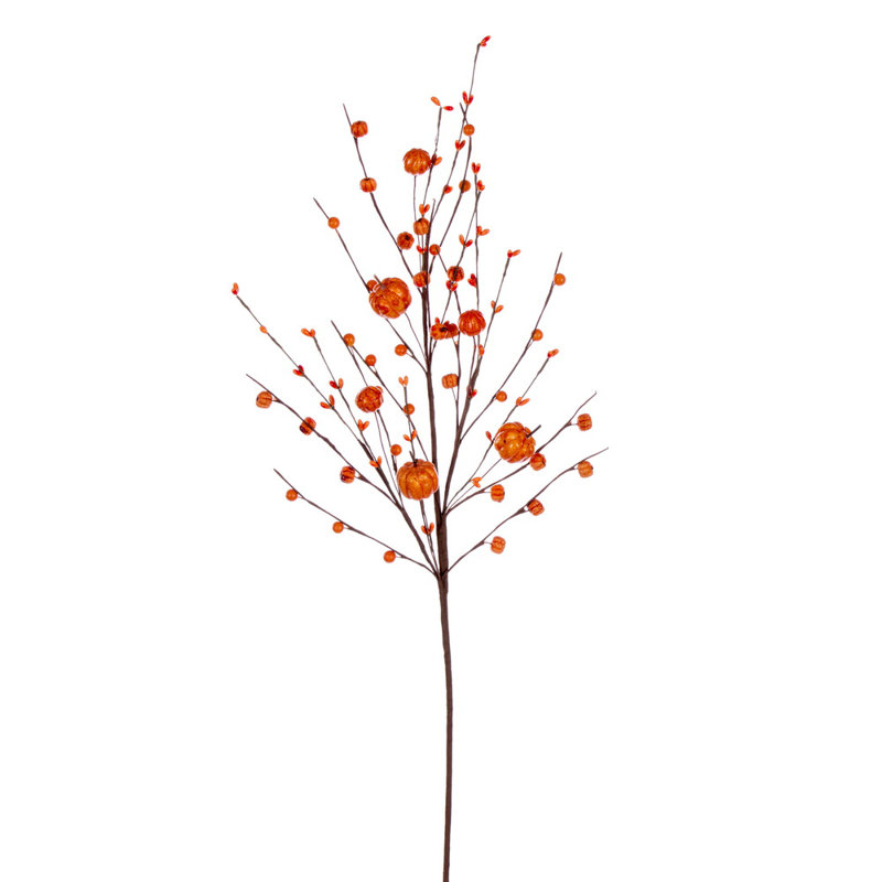 Ensemble de 3 plantes à feuillage artificiel, Orange