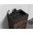 Integrated Engineered Quartz Basin Without Drain And Faucet, Matt Black Color