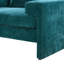 Fauteuil en chenille avec accoudoirs larges