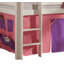 Pino Mid Sleeper Loft Bed-473971335-523780957