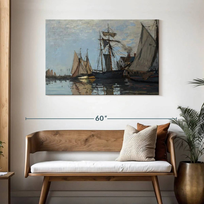 Le port de Honfleur, H 30 po x l 45 po