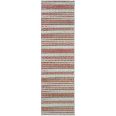 Tapis intérieur / extérieur à rayures Broddrick