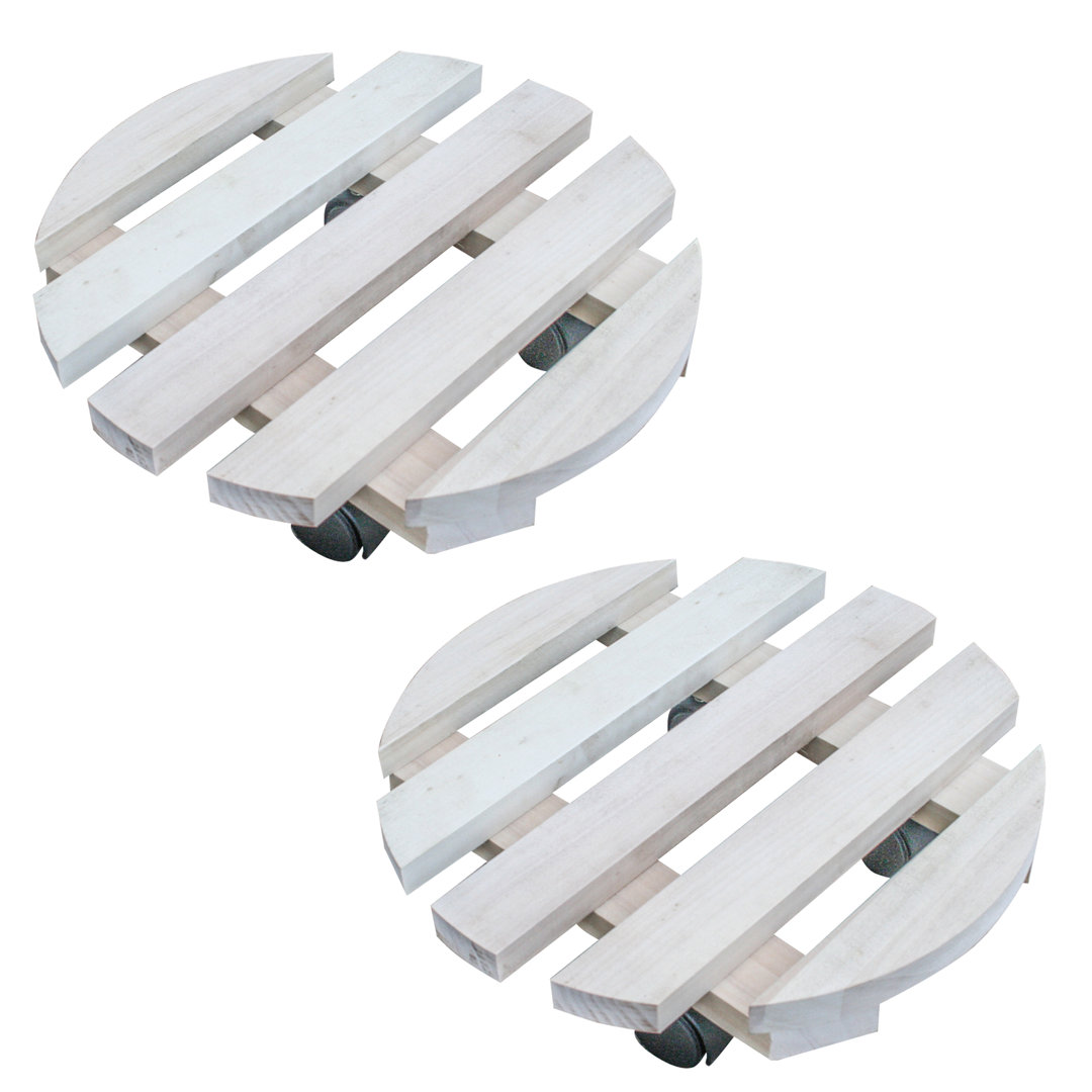 Wood Caddy Plant Stand Ebern Designs