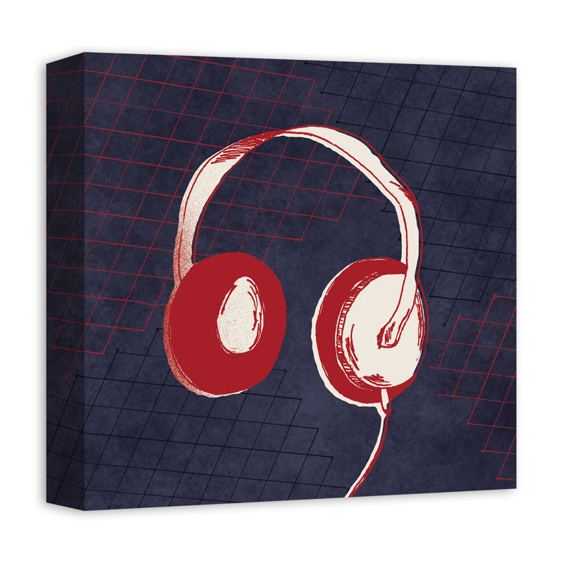 Art sur toile enroulée avec casque Morabito, H 24 po x l 24 po x P 1,25 po