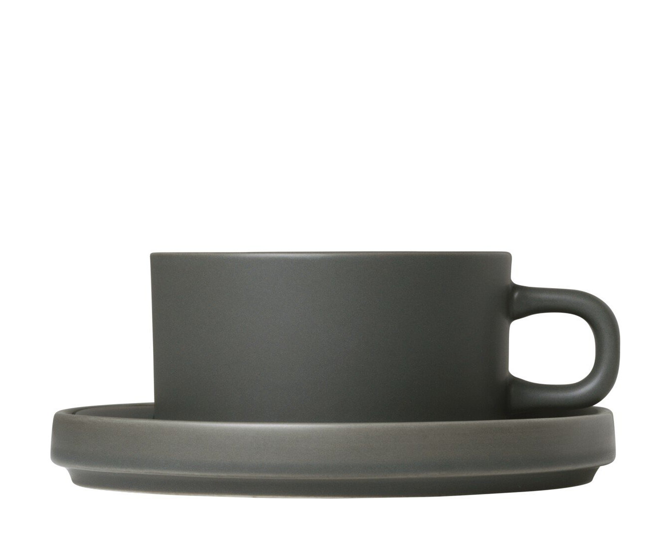 Pilar Stoneware Teacup, Agave Green