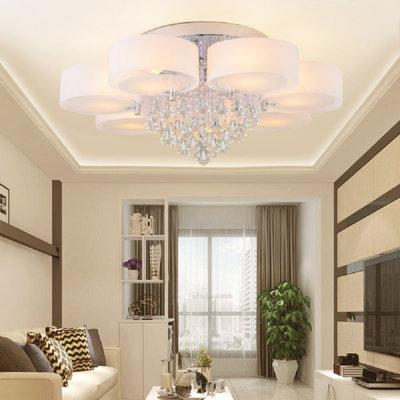 Mccarley Acrylic Semi Flush Mount