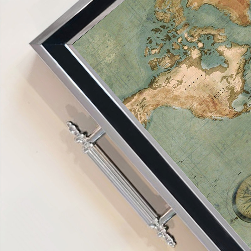 Élégant plateau en verre de 19,7 po x 11,4 po x 1,4 po | Fabrication 100% verre durable | Facile à nettoyer avec un chiffon humide | Idéal pour le service, la présentation décorative et l'organisation | Ajout élégant à la décoration intérieure