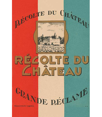 « recolte du chateau », annonce rétro