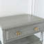 Commode d'appoint ronde gris clair
