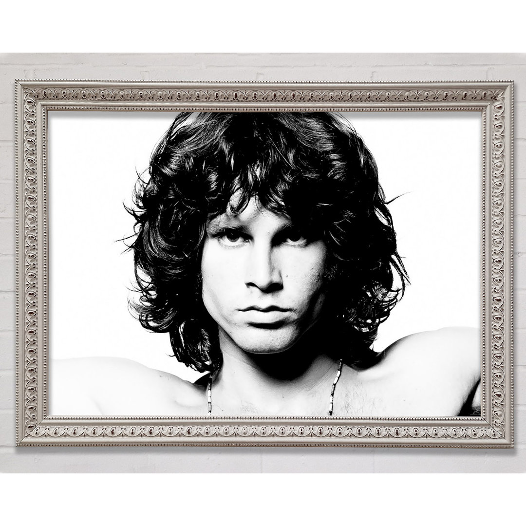 Jim Morrison Gesicht - Einzelner Bilderrahmen Kunstdrucke