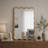 Wavy Rectangle Solid Wood Frame Decorative Mirror For Bedroom, Bathroom, Living Room, Entryway-708307488-708307500