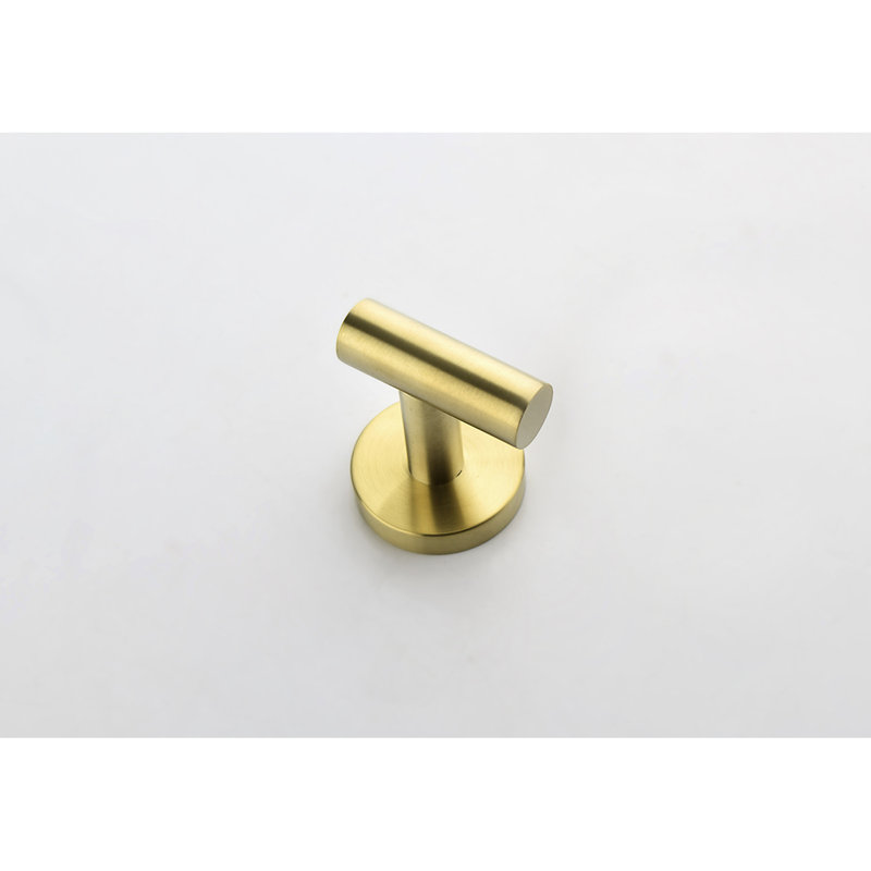 3 Bathroom Hardware In Brushed Gold - Contemporary Style. Prevents Scratches And Rust. For Tidy. Simple Installation Process Accessory Modern Smooth Edges . Resists Corrosion. Wall Mounted