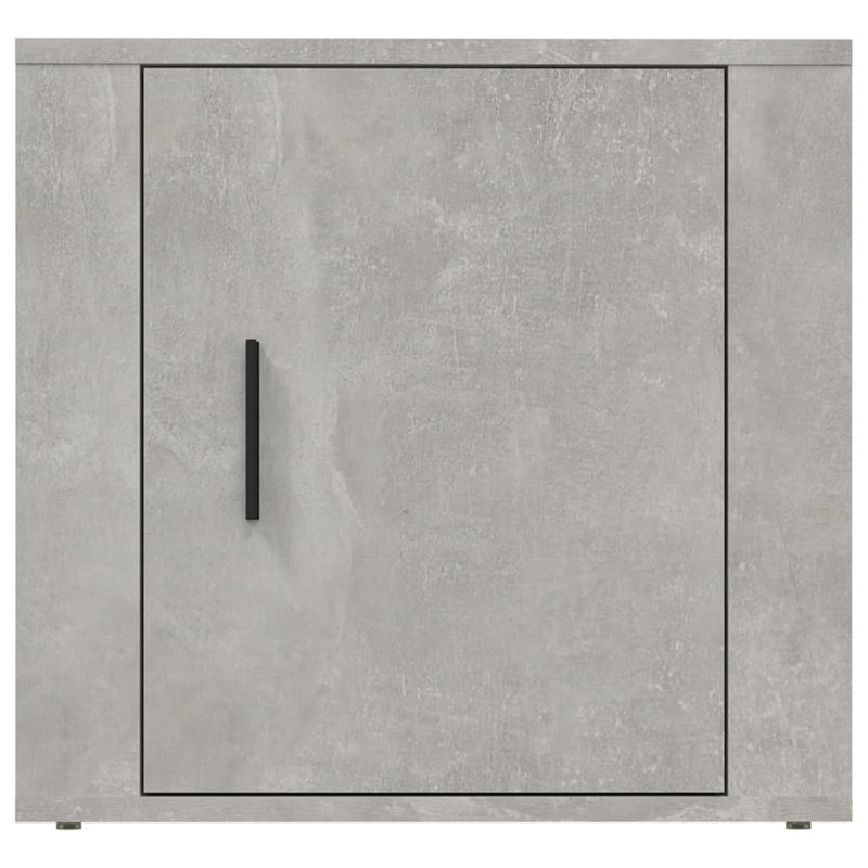 Kenetta 50cm W Manufactured Wood Bedside Table, Grey, 1