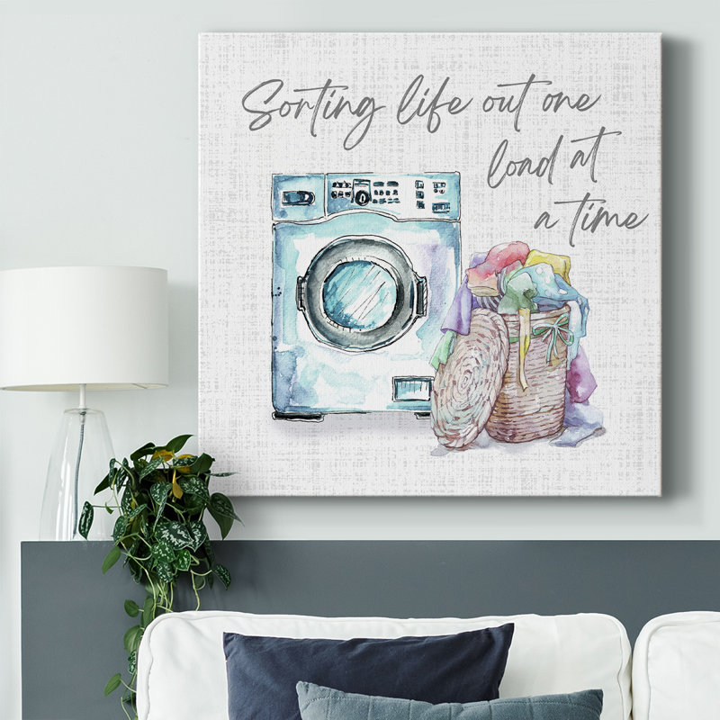 «Laundry Day Sorting Life», impression sur toile, H 40 po x l 40 po