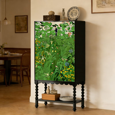 Exquisite pattern multi-functional sideboard