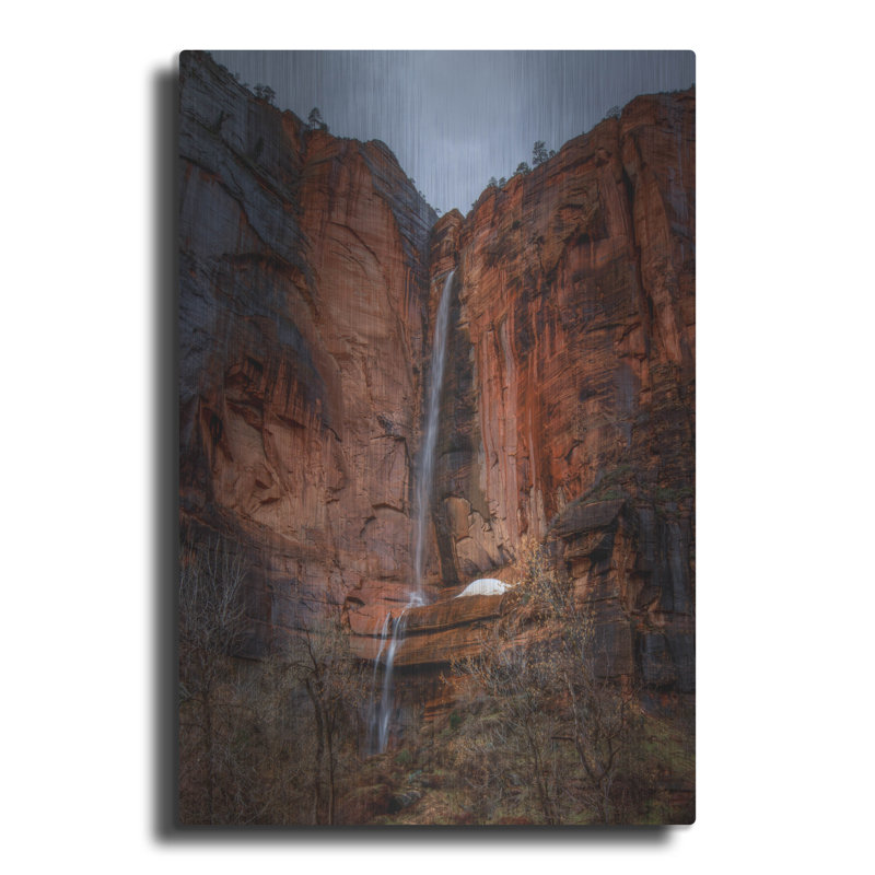 «Waterfall Beauty At Zion» par Bill Sherrell, H 16 po x l 12 po