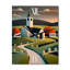 Petite horloge murale paysage de montagne-99640820