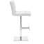 Upholstered Adjustable Height Counter Stool with Metal Frame