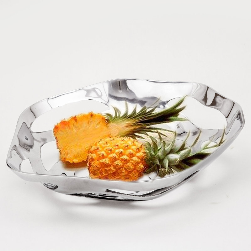 Metal Decorative Bowl 1, Small (3" H x 13" W)