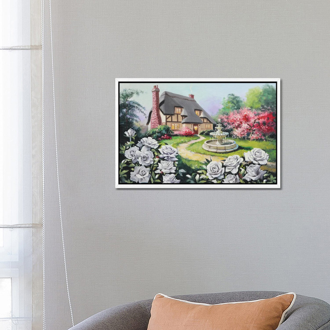 Rosebud Cottage von D. "Rusty" Rust - Gallery-Wrapped Canvas Giclée on Canvas