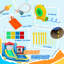 AIYAPLAY Bouncy Castle, with 550W Blower, Ages 3-8, 385 x 290 x 180 cm