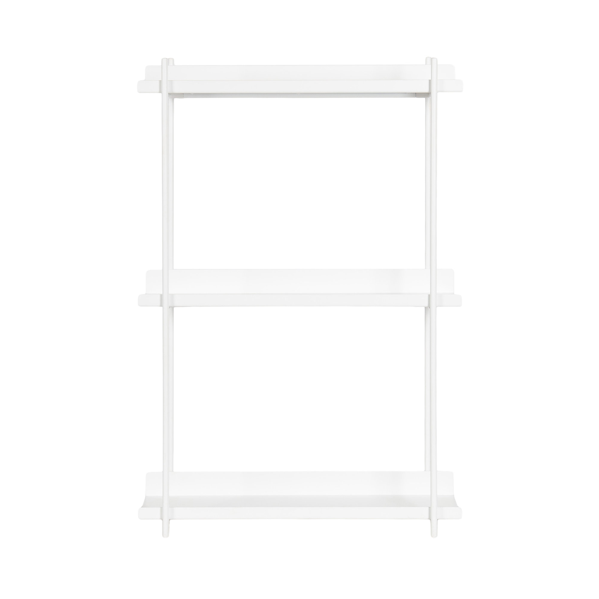 Bellamy 3 Piece Metal Tiered Shelf, White