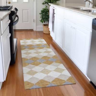 Tapis géométrique de qualité supérieure lavable à la machine Bunderberg AMF1007