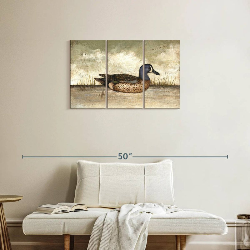 Brampt Blue Winged Teal Duck, 20" H x 33" W