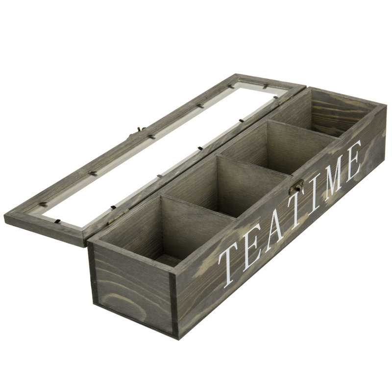MyGift Wood Tea Box