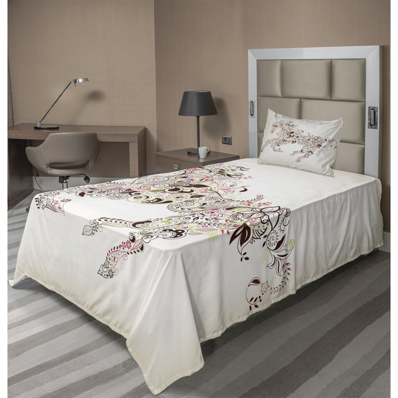 Microfiber Sheet Set, Twin Sheet Set with Fitted Sheet and 1 Pillowcase