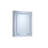 Rectangular Silver Aluminum Recessed/Surface Medicine Cabinet-337487841