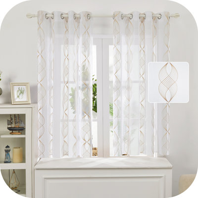 Ragav Semi Sheer Curtain Pair
