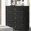 Commode et commode capitonnées en velours 1Pc