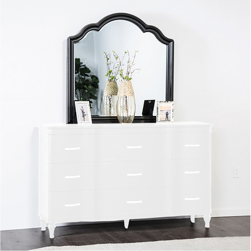 Praitte Dresser Mirror, Black