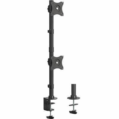 Dual Vertical Monitor Desk Mount