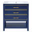 Armoire de meuble-lavabo moderne 30 po avec deux tiroirs Lahm-305354959