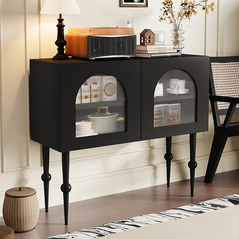 Console rectangulaire en acier au carbone noir, H 37,4 po x l 31,5 po x P 15,75 po, Noir
