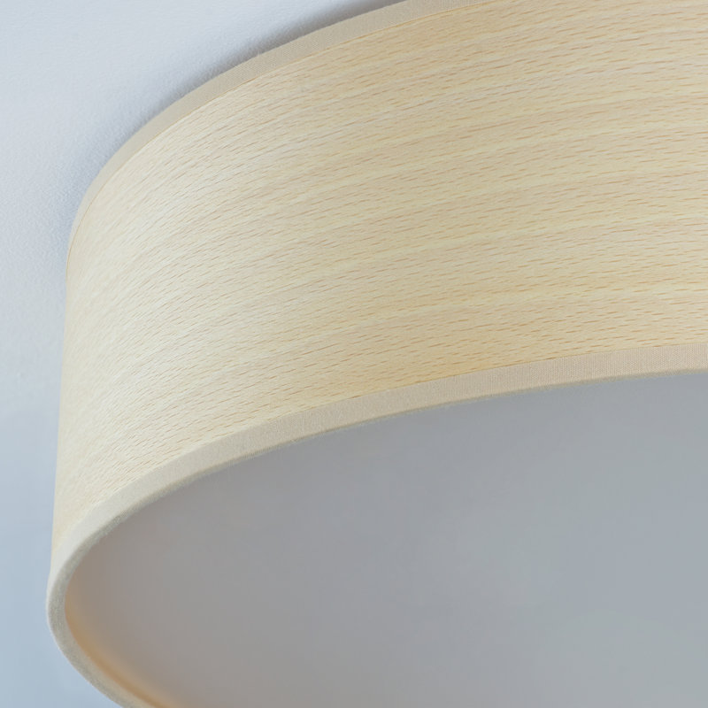 Tsuri Wood Flush Mount, White Beech