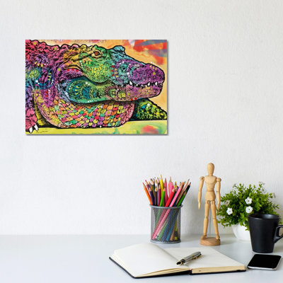 In Awhile Crocodile II by Dean Russo - Wrapped Canvas Print