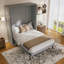 Grand lit escamotable rotatif avec supports de rangement cachés-1776278507