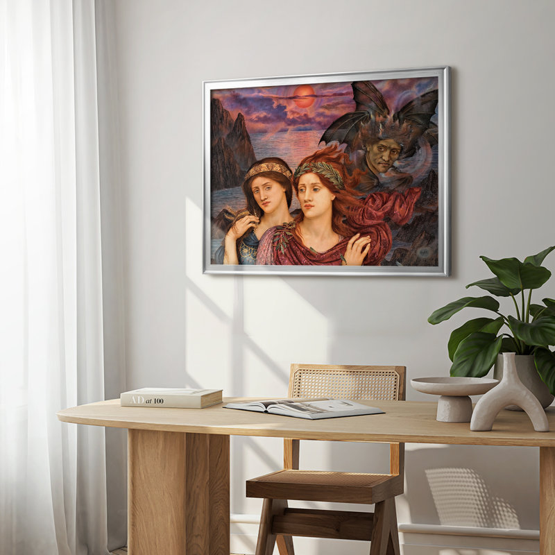 The Vision-Evelyn De Morgan-Framed Gallery Wrapped Canvas-1914, Framed Canvas, Silver, 22.5x30.5