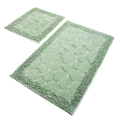 Bless international Floral 2 Piece Bath Rug Set